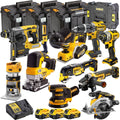 DEWALT 20V MAX XR Brushless 11 Tool Combo Kit with 3 x 5.0Ah Batteries, Charger & TSTAK Storage (DCKT4T11B3)