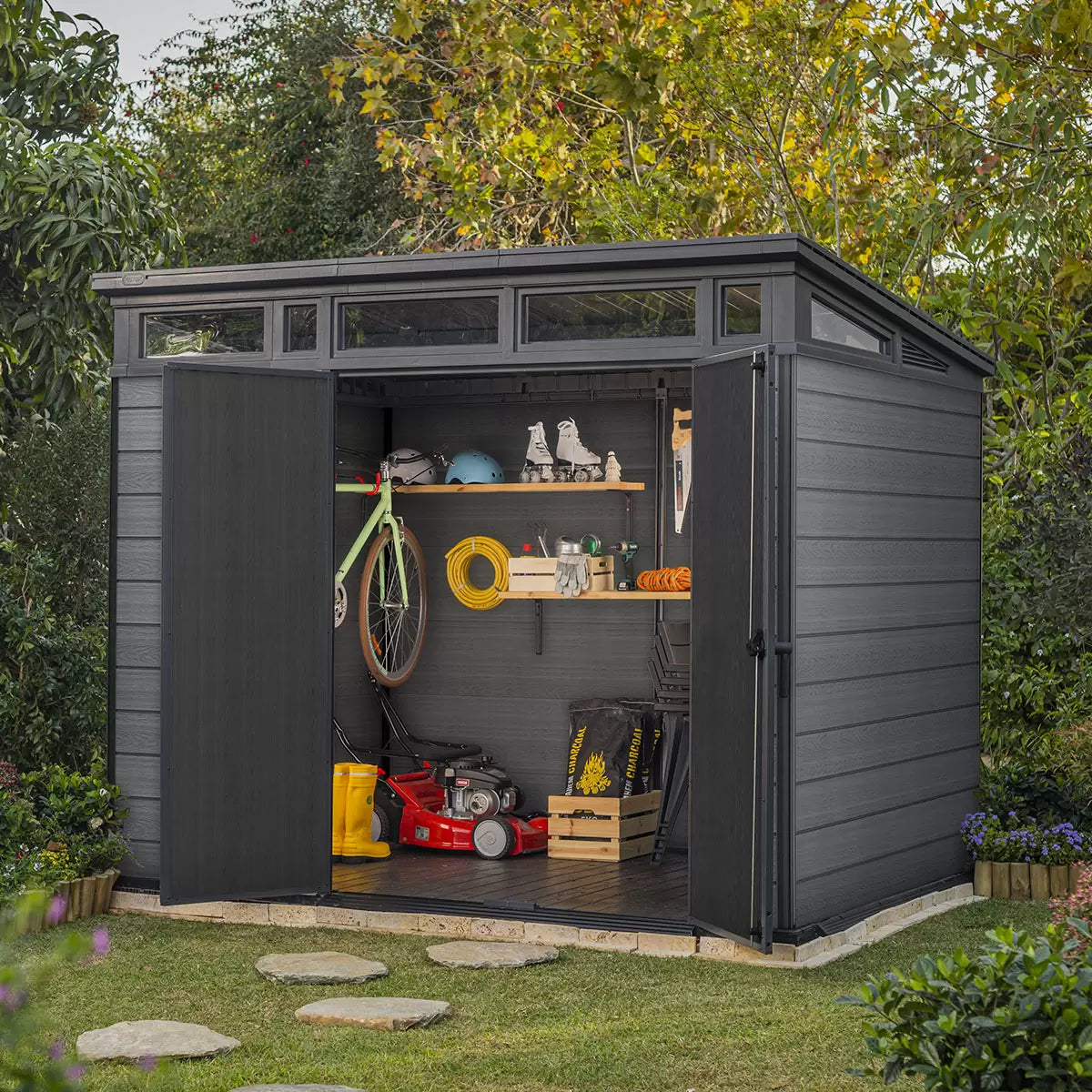 Keter Cortina 9 x 7 ft Resin Storage Shed – view 5