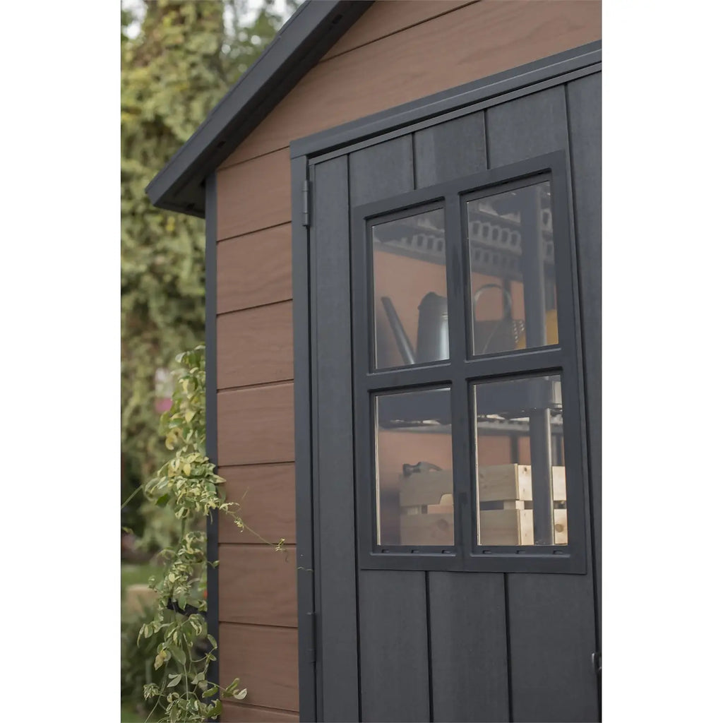 Keter Newton 7 x 7 ft Resin Storage Shed – view 8