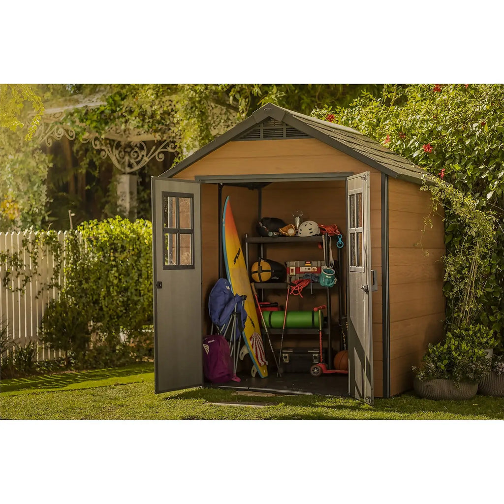 Keter Newton 7 x 7 ft Resin Storage Shed – view 4