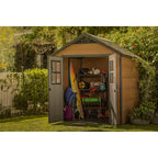 Keter Newton 7 x 7 ft Resin Storage Shed – view 4