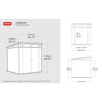 Keter Cortina 7 x 7 ft Resin Storage Shed – view 6