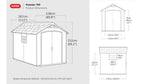 Keter Premier 7.5 x 9 ft Resin Storage Shed – view 4