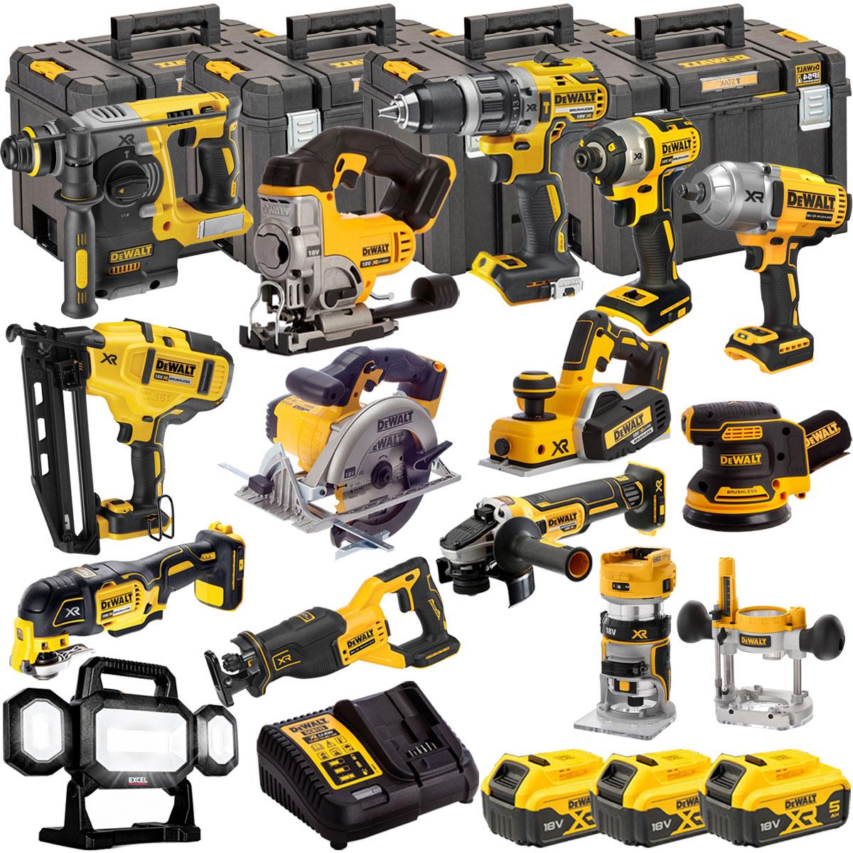 DEWALT 20V MAX XR 14 Tool Combo Kit with 3 x 5.0Ah Batteries