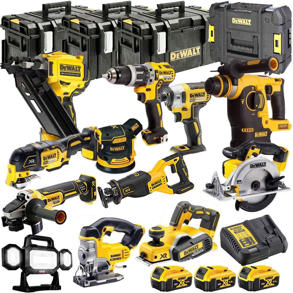 DEWALT 20V MAX XR 12 Tool Combo Kit with 3 x 5.0Ah Batteries