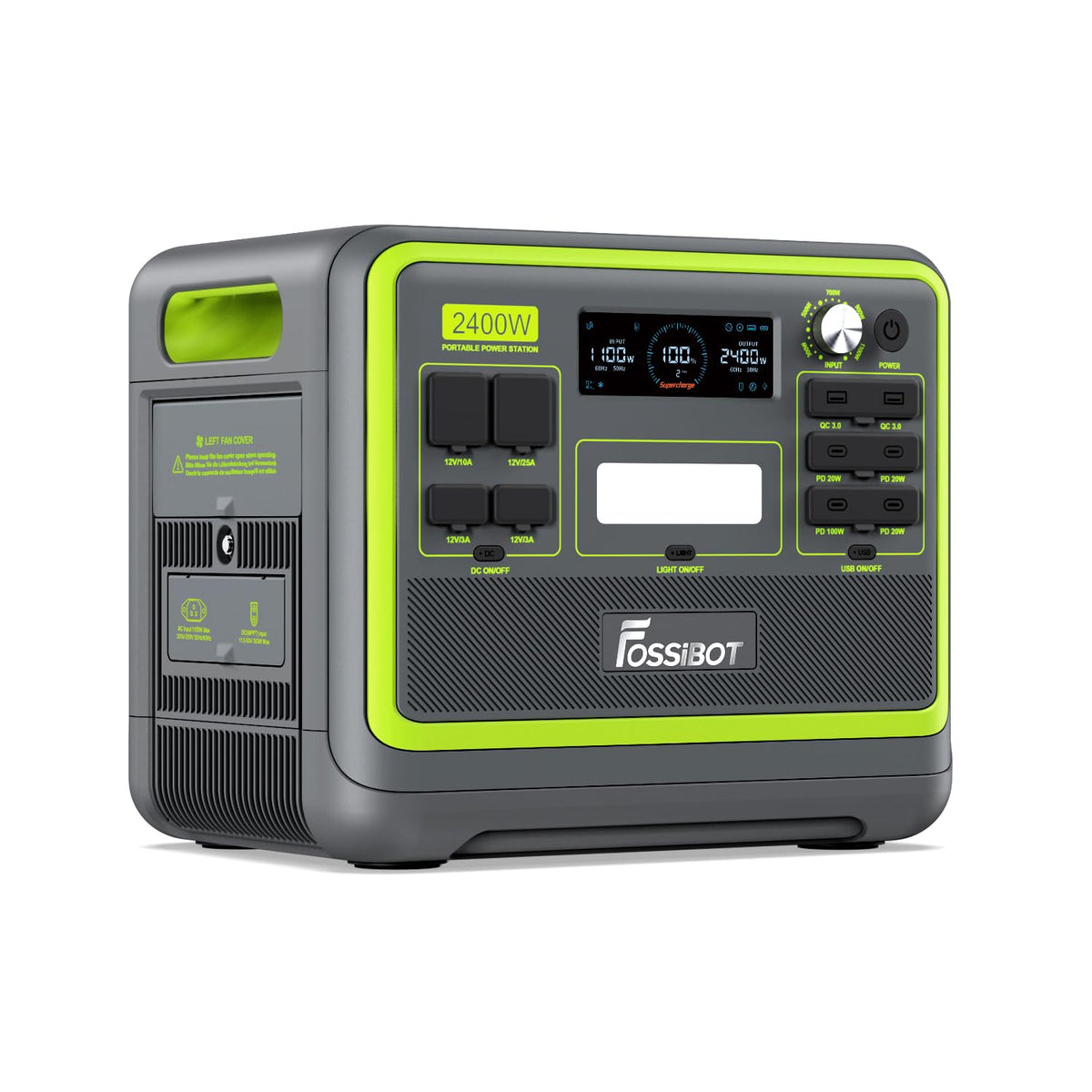FOSSiBOT F2400 Portable Power Station 2048Wh LiFePO4