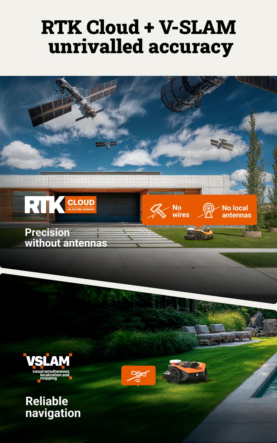 WORX Landroid Vision Cloud WR303E 2WD Robot Lawn Mower – view 4