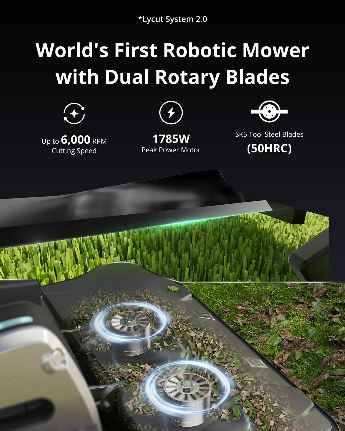 Lymow One Plus Robot Lawn Mower – view 2