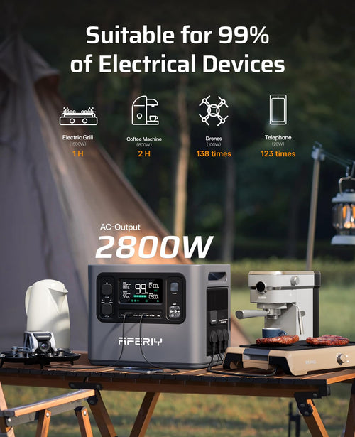 AFERIY P280 4096Wh Portable Power Station with Extra Battery – view 2
