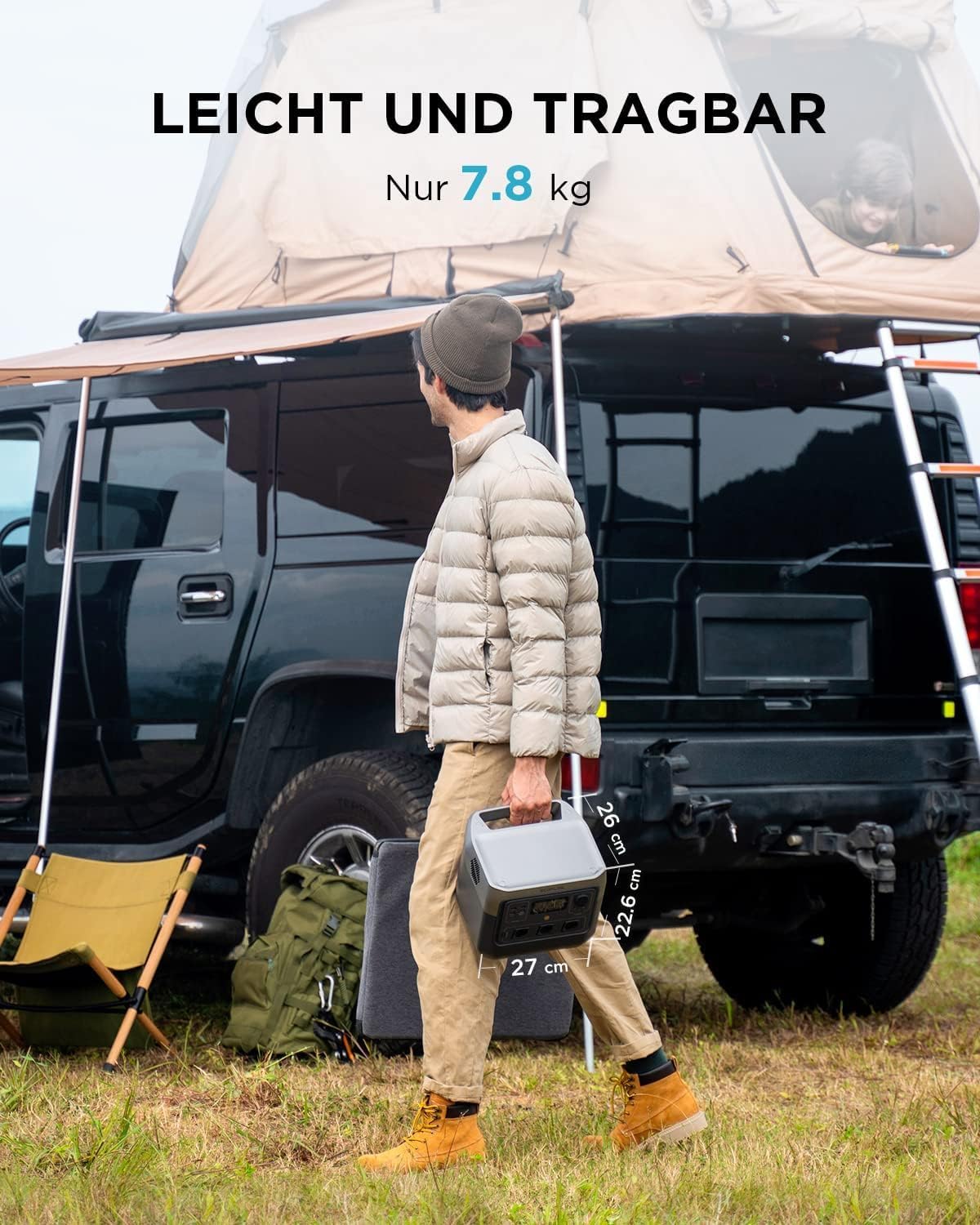 768Wh Portable Power Station 1600W Peak – view 2