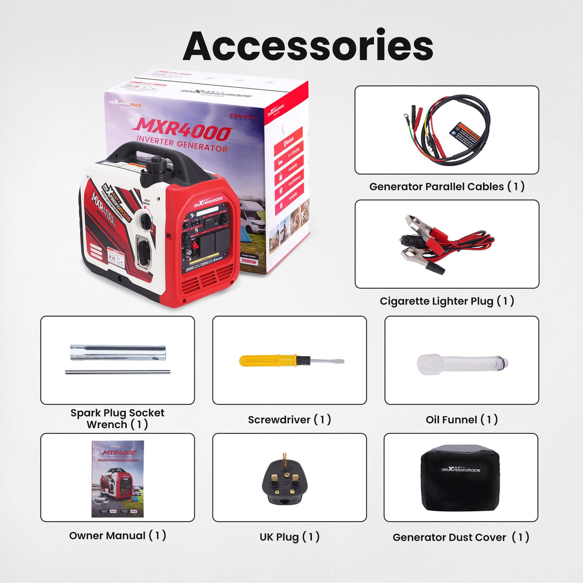 3500W Gas Portable Generator – view 9