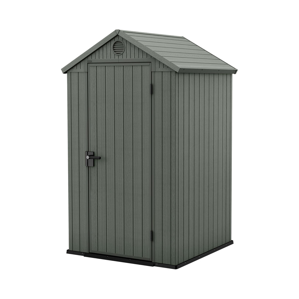 6 x 8 ft Outdoor Resin Storage Shed with Double Doors, Window & Heavy-Duty Floor – view 15