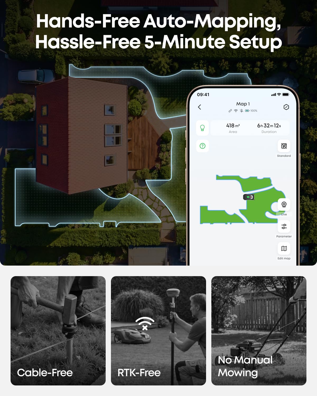 eufy C15 Robot Lawn Mower with Garage – view 4