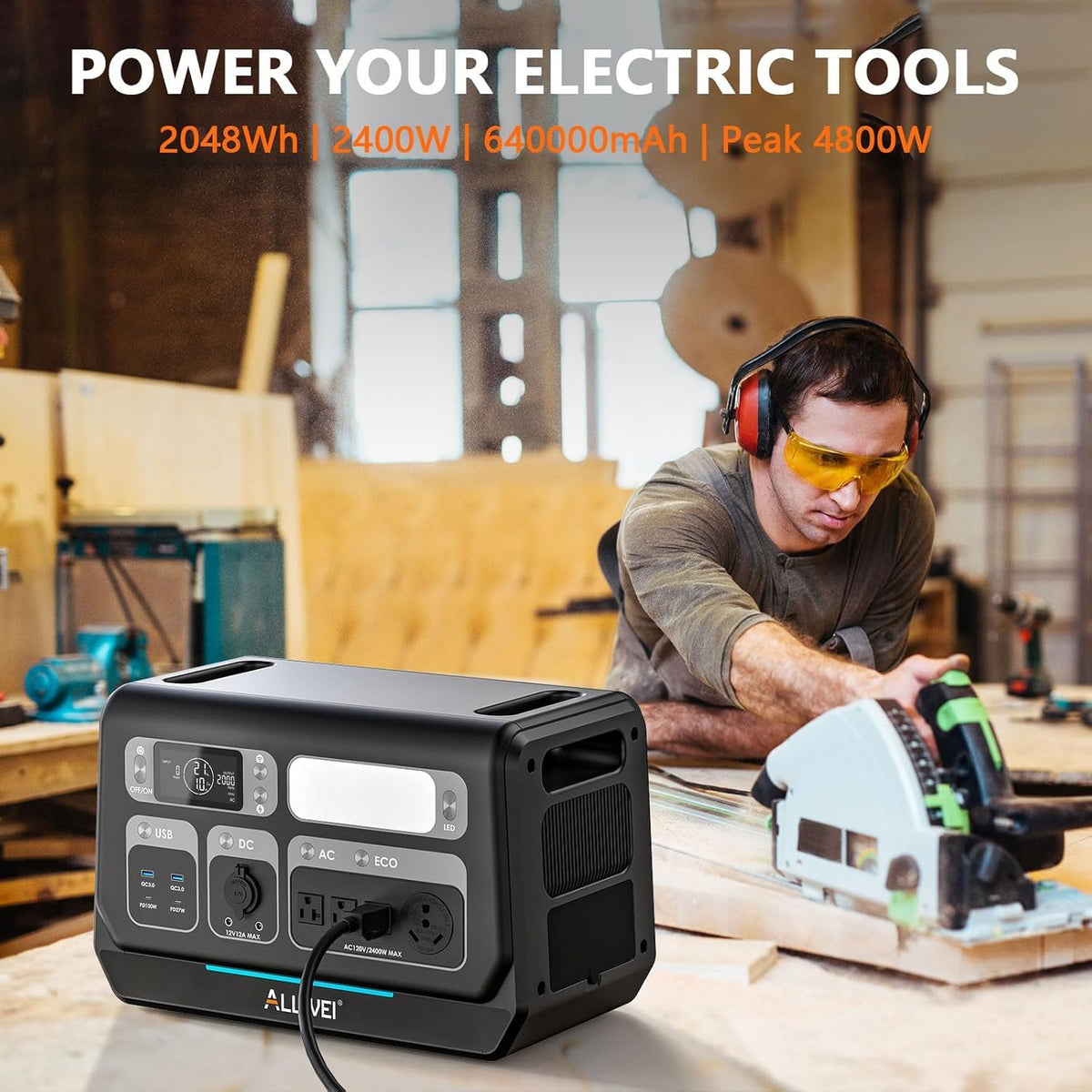 2400W Portable Power Station 2048Wh LiFePO4 (4800W Peak) – view 9