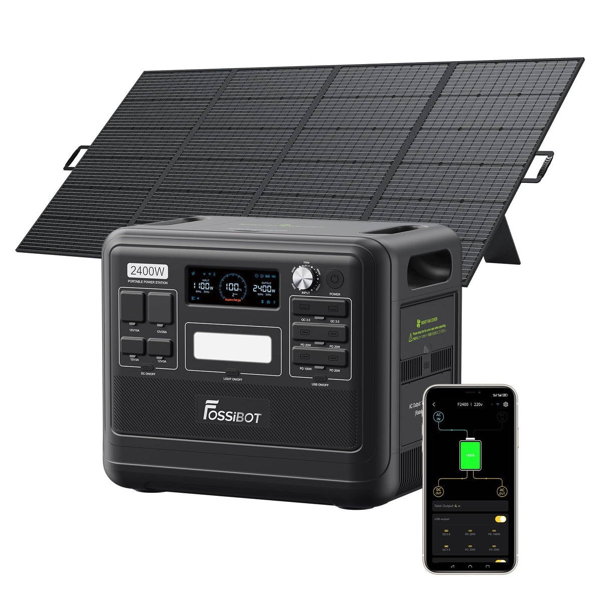 2048Wh Portable Power Station 2400W LiFePO4 – view 11