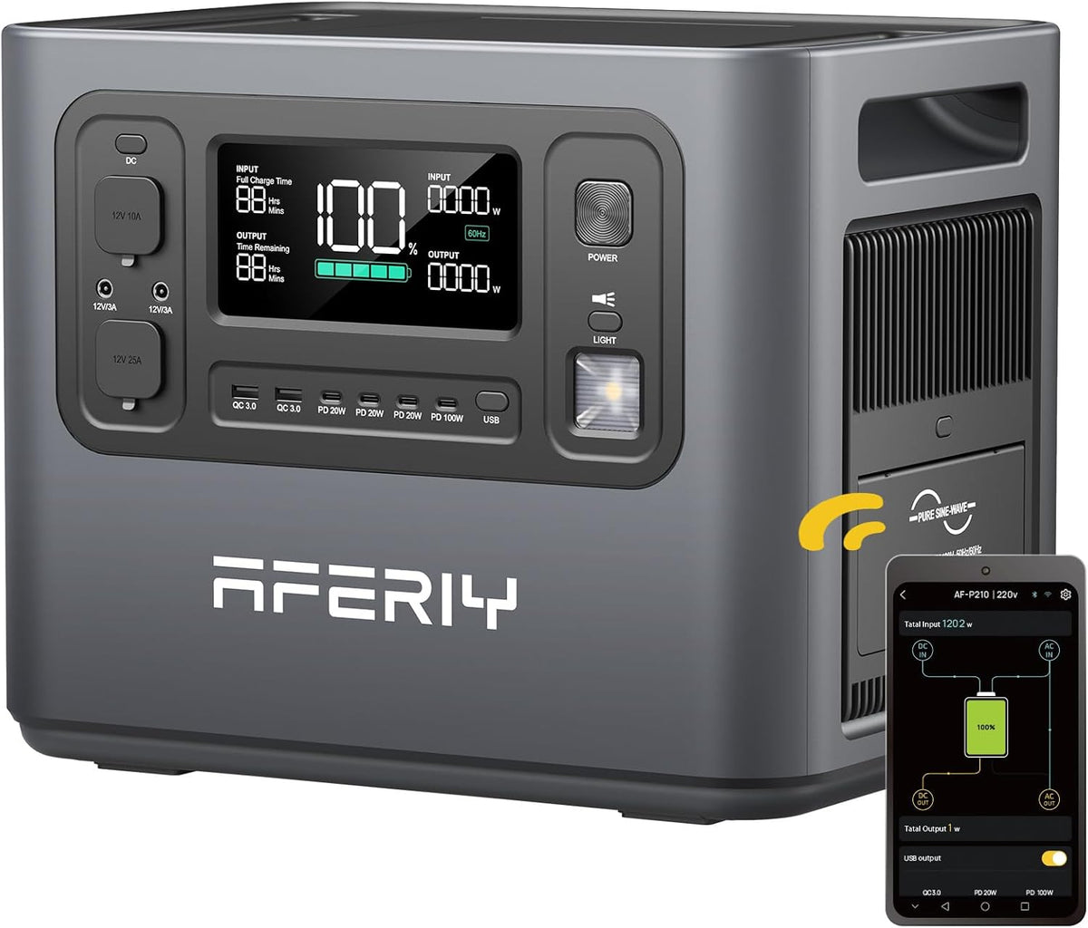2048Wh Portable Power Station 2400W LiFePO4 – view 13