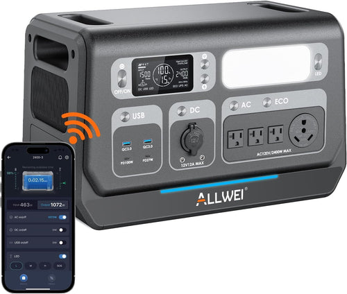 2400W Portable Power Station 2048Wh LiFePO4 (4800W Peak)