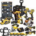 DEWALT 20V MAX XR 10 Tool Combo Kit with 4 x 5.0Ah Batteries & Rolling TSTAK 2.0 Storage (DEWT4T10PT4)
