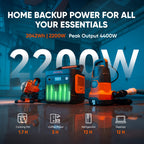 2042Wh Portable Power Station LiFePO4 – view 2