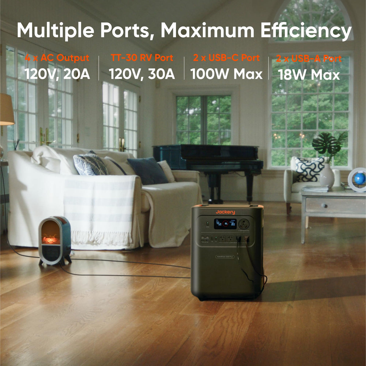 Jackery HomePower 3600 Plus Portable Power Station 3584Wh 3600W – view 7