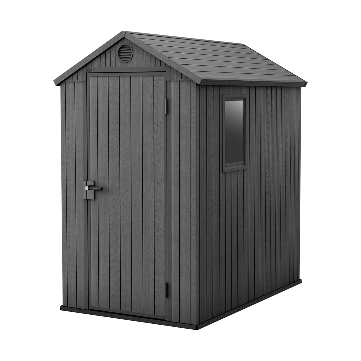 6 x 8 ft Outdoor Resin Storage Shed with Double Doors, Window & Heavy-Duty Floor – view 12