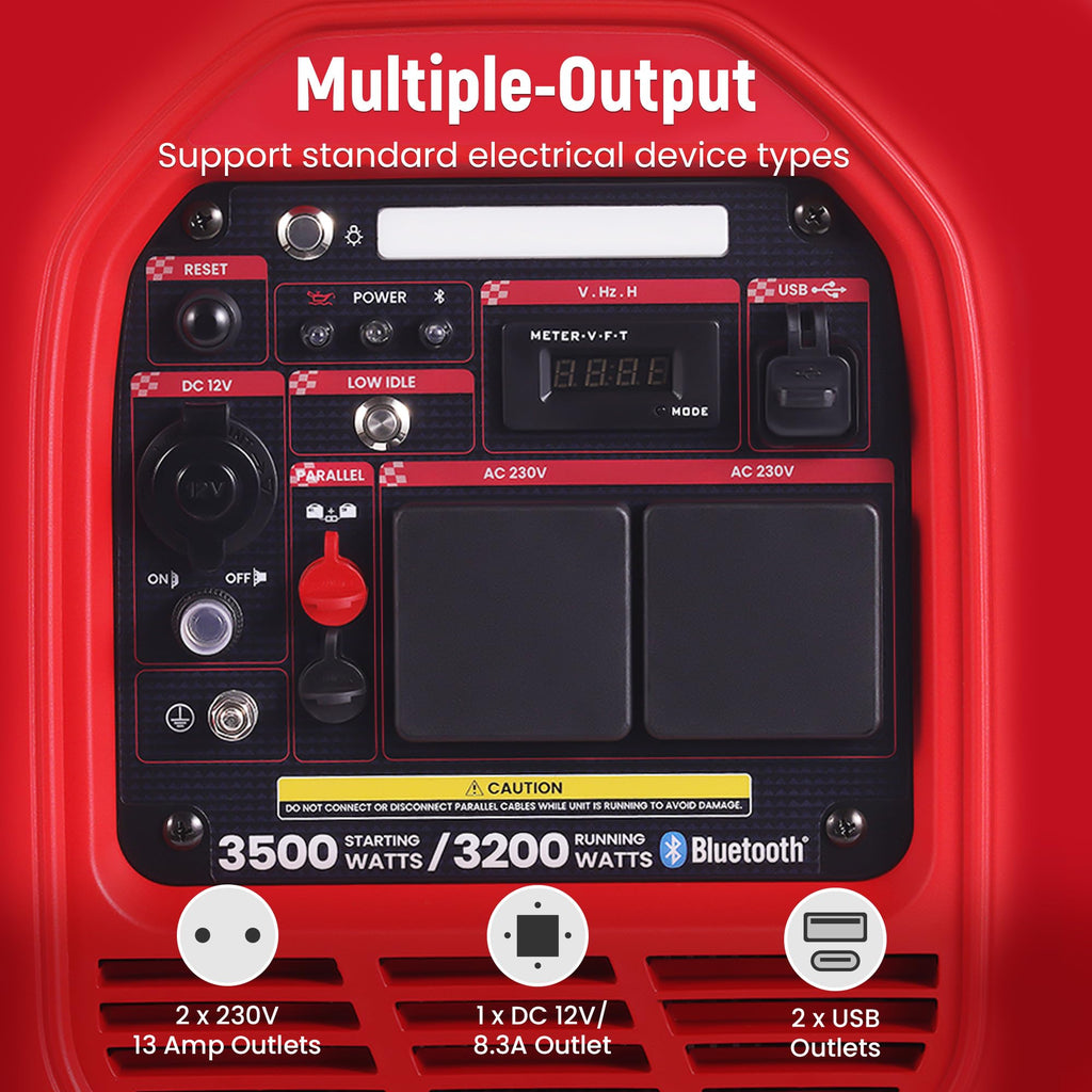 3500W Gas Portable Generator – view 8