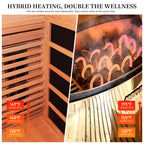 Corner Hybrid Sauna 3 Person – view 3