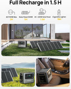 2048Wh Portable Power Station 2400W LiFePO4 – view 2