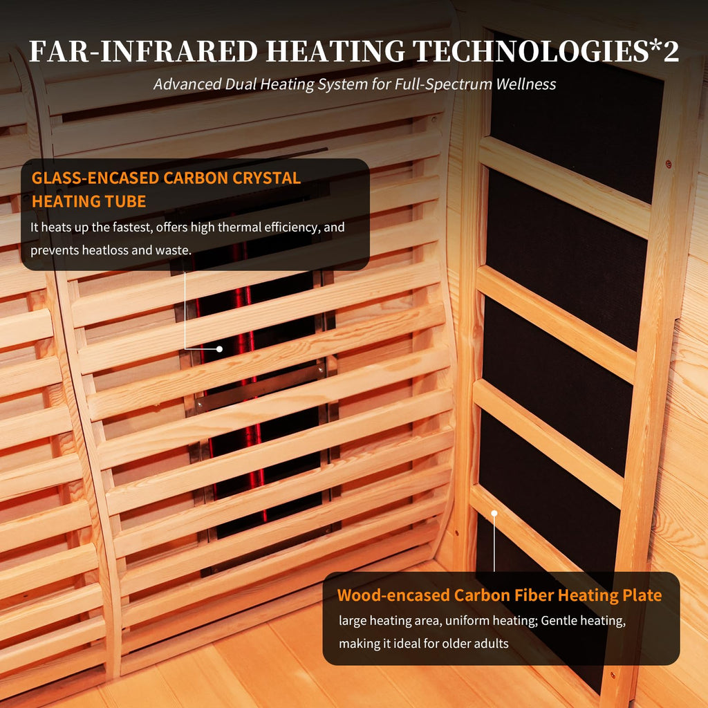 Corner Hybrid Sauna 3 Person – view 4