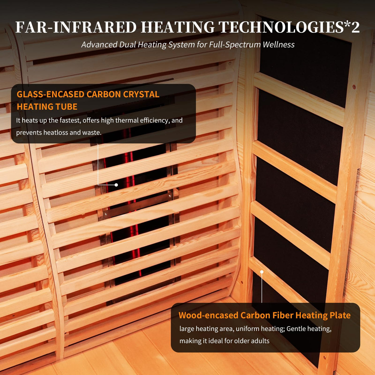 Corner Hybrid Sauna 3 Person – view 4