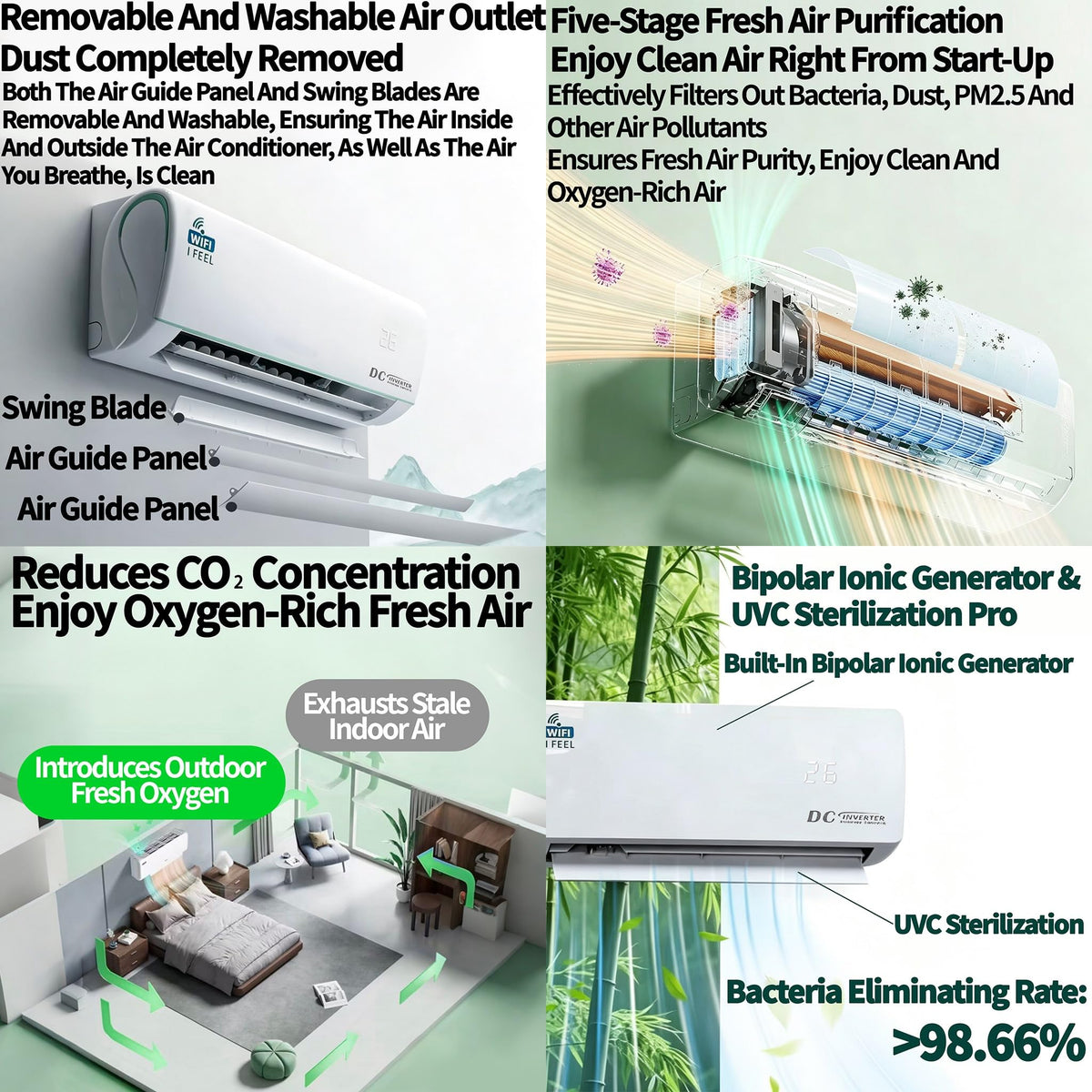 18000 BTU Ductless Mini Split Air Conditioner & Heat Pump – view 9