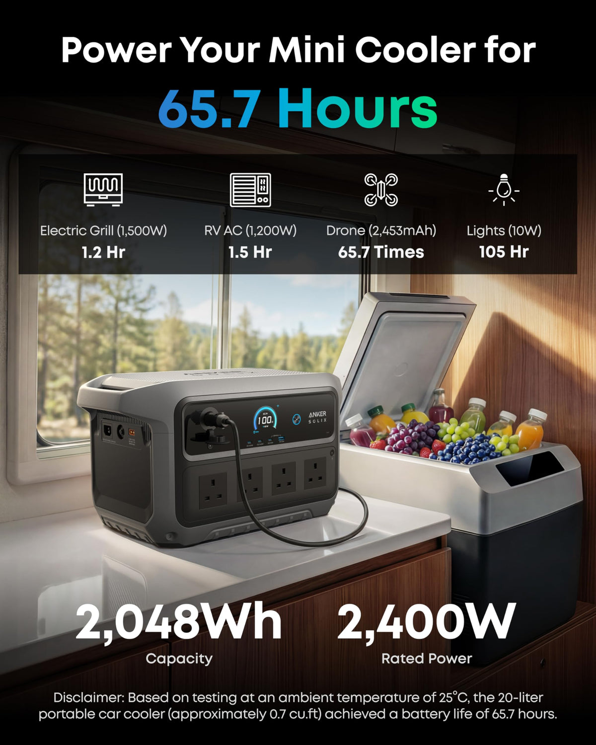 2048Wh 2400W Portable Power Station – view 5