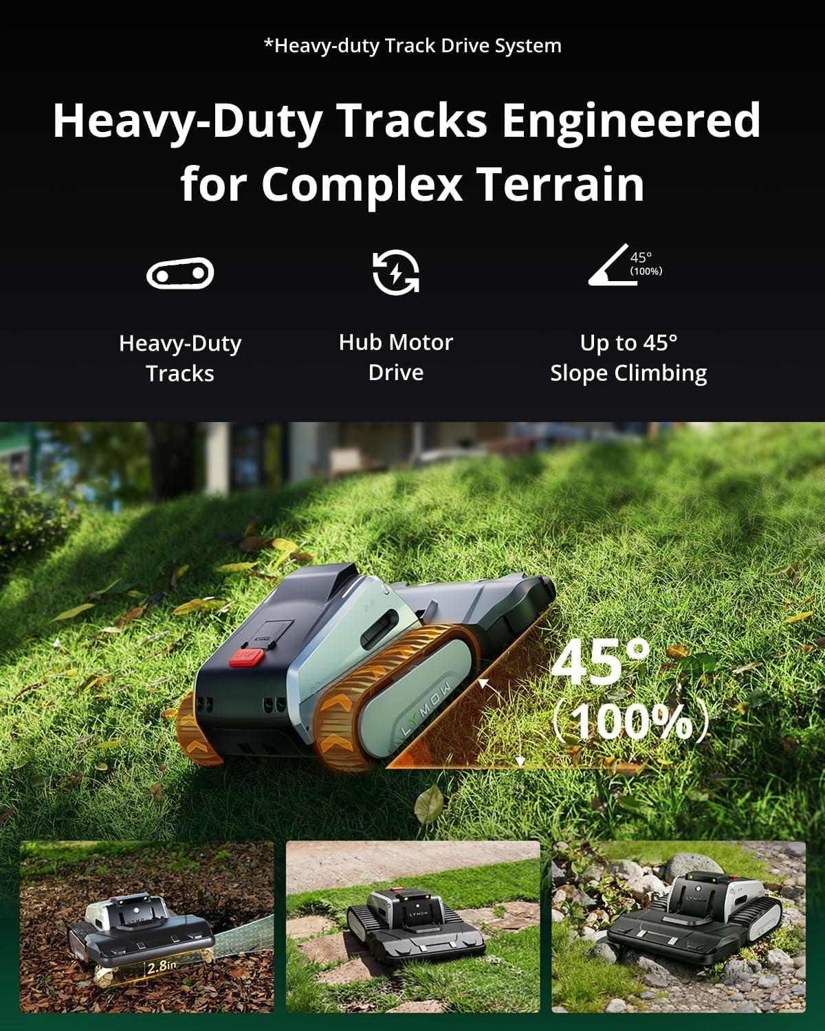Lymow One Plus Robot Lawn Mower – view 5