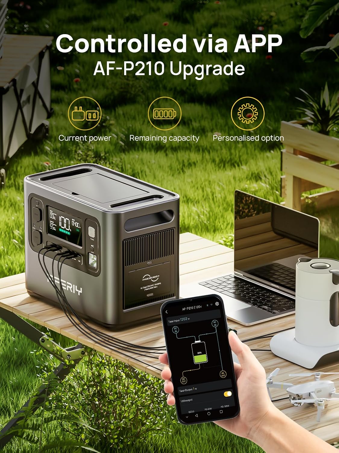 2048Wh Portable Power Station 2400W LiFePO4 – view 5