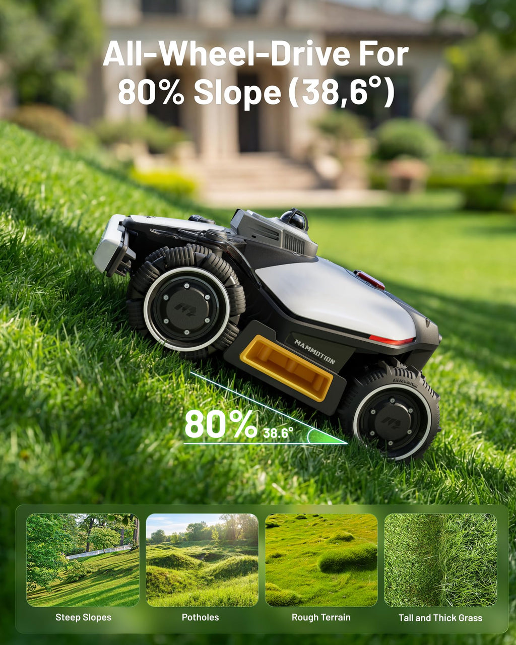 Mammotion LUBA mini 2 AWD 1500 Robot Lawn Mower – view 6