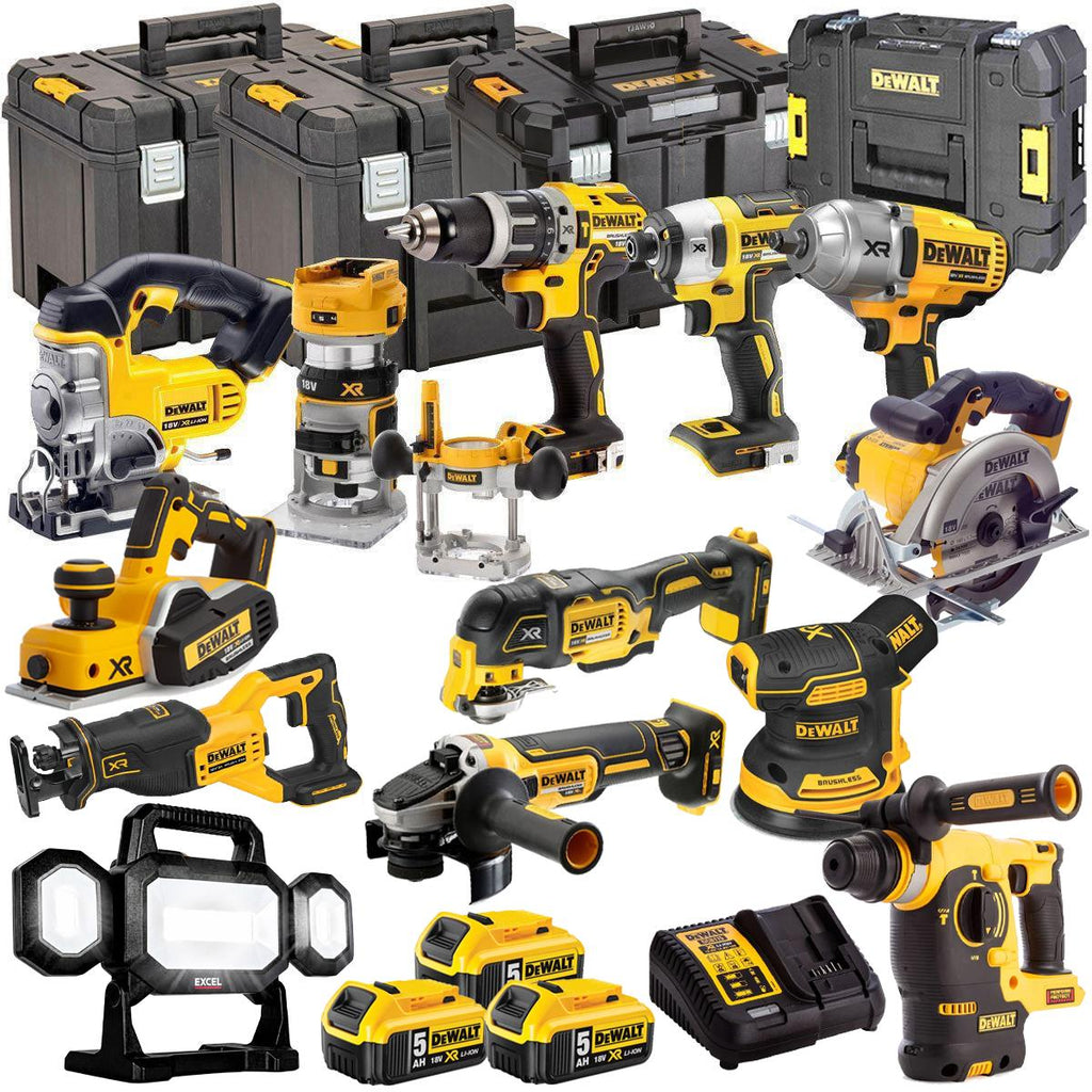 DEWALT 20V MAX XR 13 Tool Combo Kit with 3 x 5.0Ah Batteries