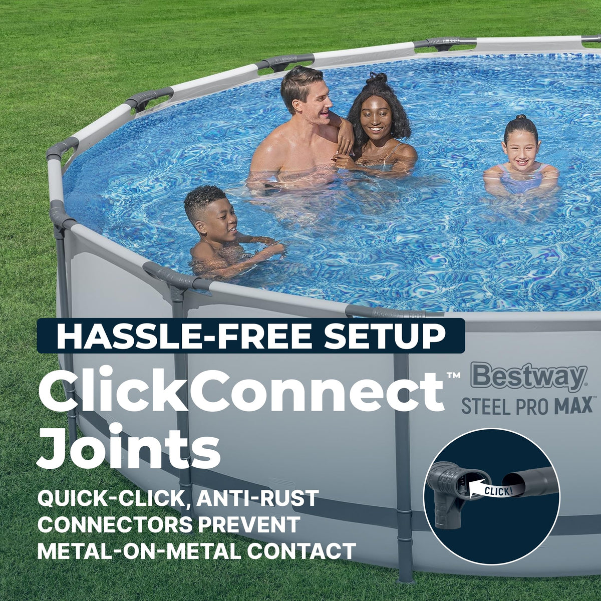 Bestway Steel Pro MAX 14 ft x 42 in Round Above Ground Pool Set – view 5