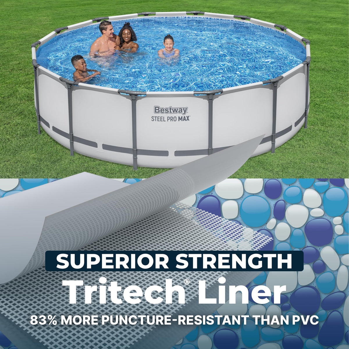 Bestway Steel Pro MAX 14 ft x 42 in Round Above Ground Pool Set – view 4