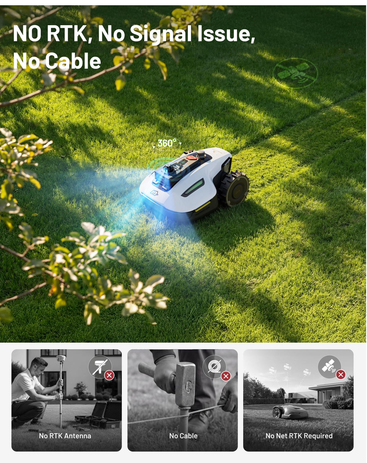 Mammotion YUKA mini 2 1000 Robot Lawn Mower – view 2