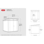 Keter Cortina 7 x 7 ft Resin Storage Shed – view 3