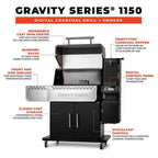 Masterbuilt Gravity Series 1150 Charcoal Grill & Smoker Starter Pack – view 4