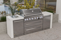 Mont Alpi 805 Deluxe 6-Burner Outdoor Kitchen Island