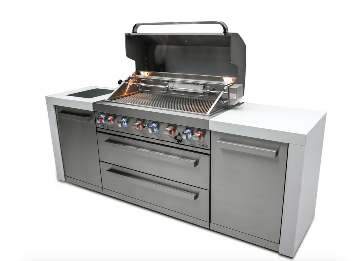 Mont Alpi 805 Deluxe 6-Burner Outdoor Kitchen Island – view 2