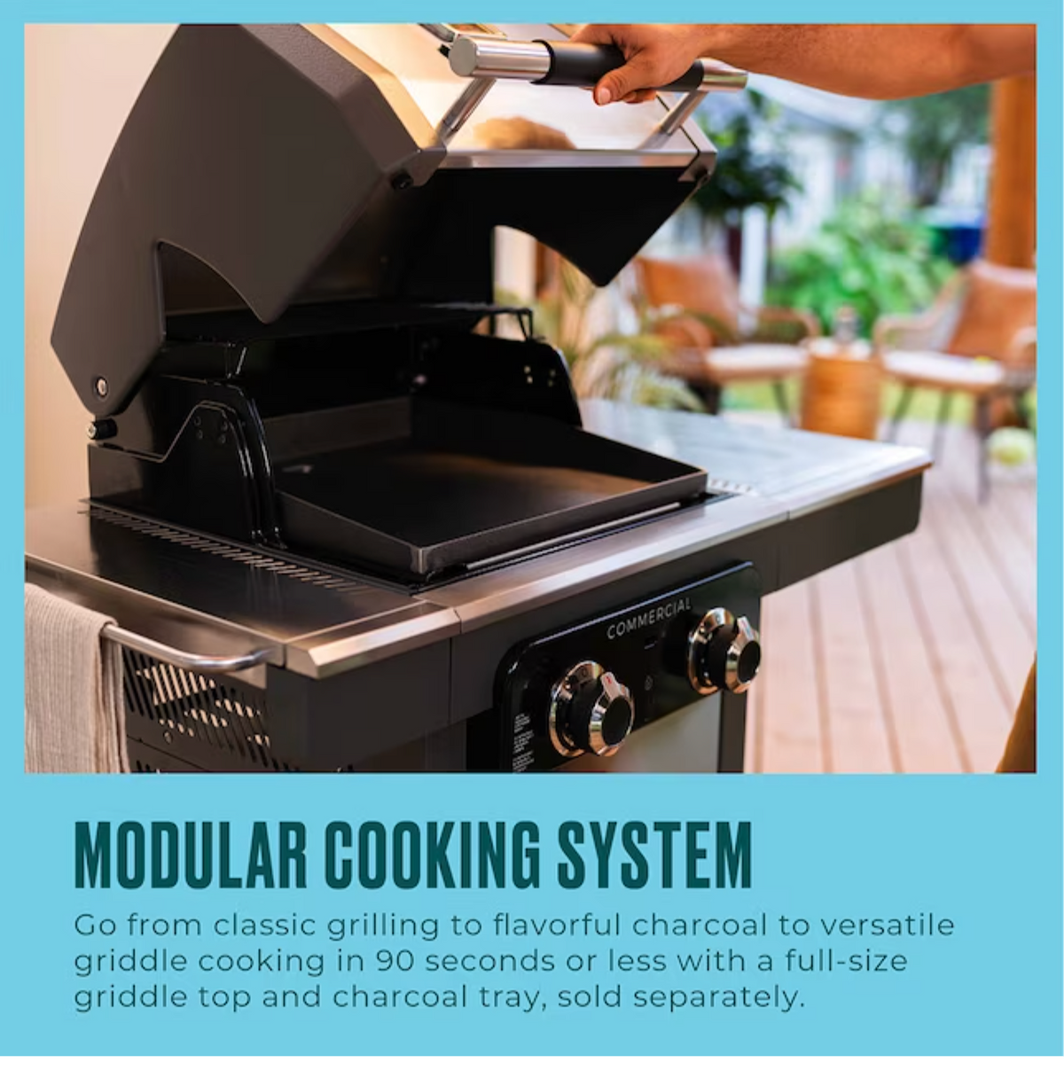 Char-Broil Commercial Series Gas Grill & Griddle Combo – view 4