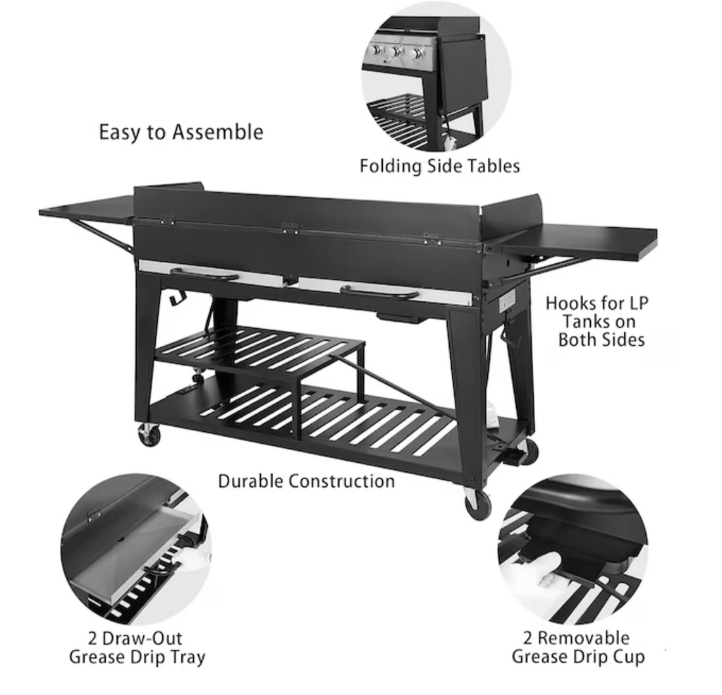 Royal Gourmet GB8000C 8-Burner Propane Gas Griddle – view 2