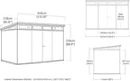 Keter Cortina 11 x 7 ft Resin Storage Shed – view 3