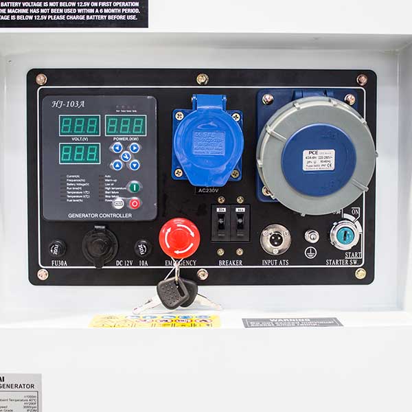 Hyundai DHY12500SE 10kW Diesel Standby Generator – view 3