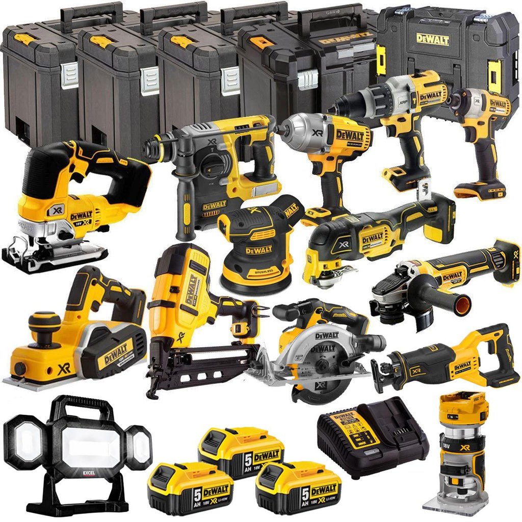 DEWALT 20V MAX XR 14 Tool Combo Kit with 3 x 5.0Ah Batteries