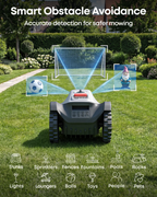 Wire-Free Robot Lawn Mower with AI Vision & 3D Obstacle Avoidance – view 5