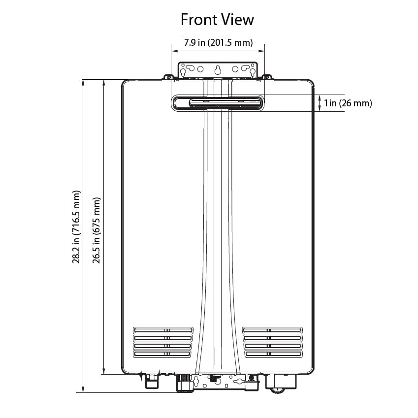 Navien NHW700-199AE Outdoor Tankless Water Heater – view 3